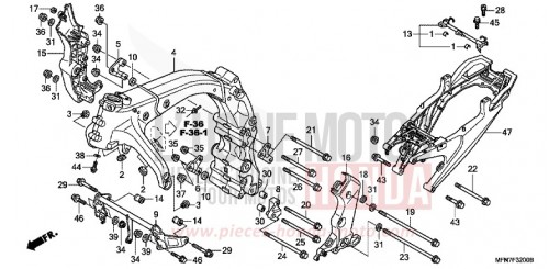 CARROSSERIE DE CHASSIS CB1000RC de 2012